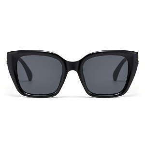Lunettes De Soleil Oversize Classiques À Couleur Unie Et Dégradée Pour Femmes h5 Image2