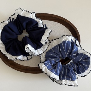 Chouchous Pour Femmes En Tissu À Carreaux Doux De La Série Romantique h5 Image4