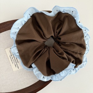 Chouchous Pour Femmes En Tissu À Rayures Écossaises De La Collection Romantique h5 