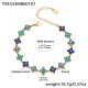 Bracelet en zircon bleu TXE533 - 16,5 + 5 cm Image9