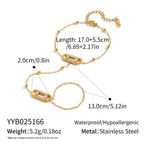 Chaîne Élégante Et Luxueuse En Acier Inoxydable, Étanche, Couleur Or, Avec Zircon. h5 