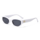 Cadre blanc porcelaine, drap gris C3 Image3