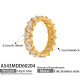 A543 - Bague en zircon blanc doré/N° 8 Image6