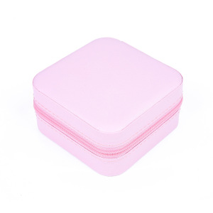 Boîtes À Bijoux En Pu De Couleur Unie Douce De La Série Simple h5 Image5