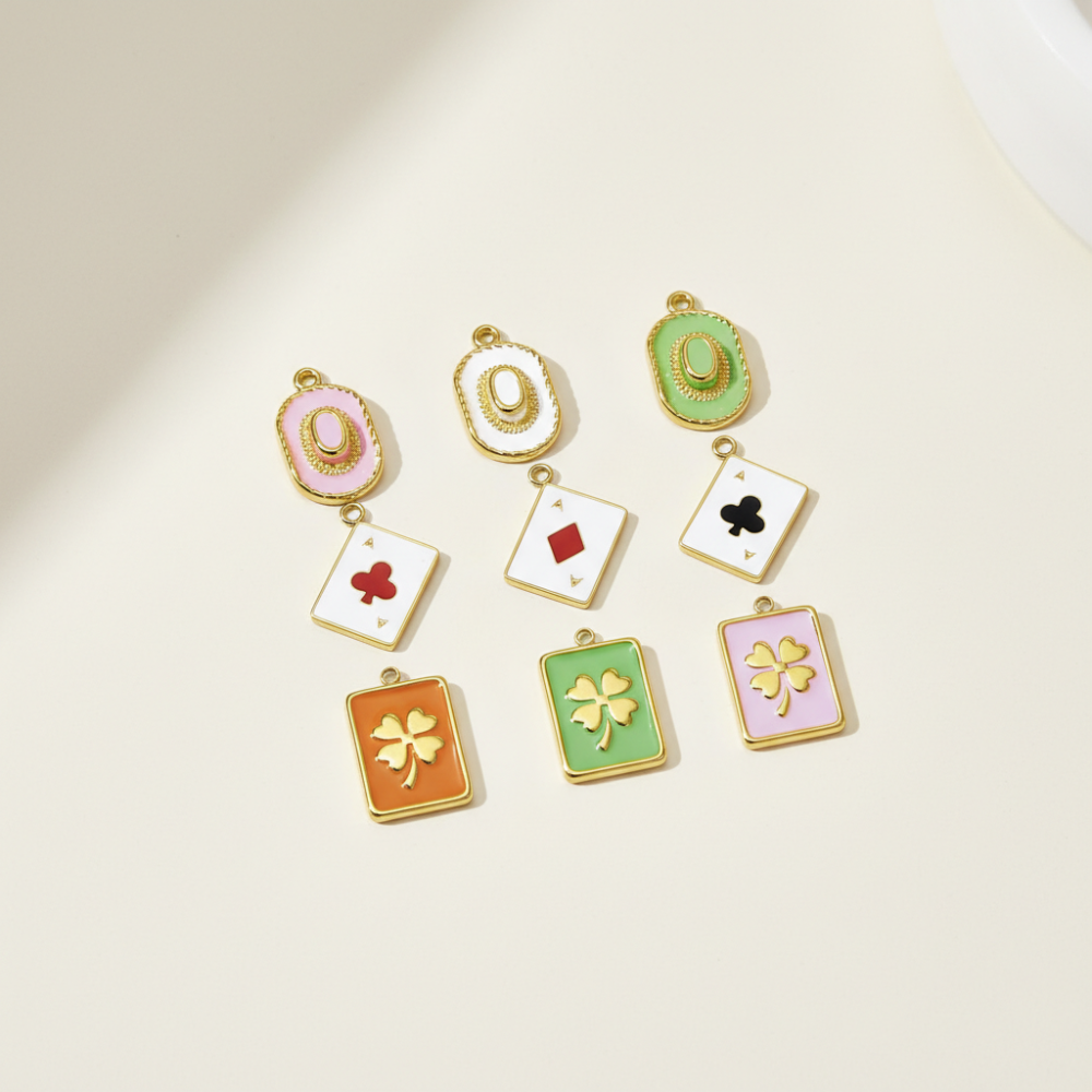 Pendentif Femme Étanche En Acier Inoxydable Daily Poker (1 Pièce) h5Image3