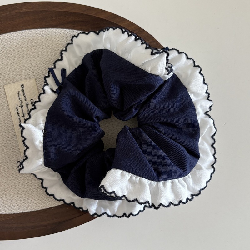 Chouchous Pour Femmes En Tissu À Carreaux Doux De La Série Romantique