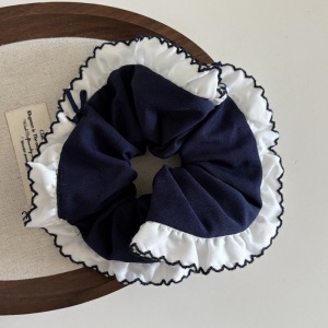 Chouchous Pour Femmes En Tissu À Carreaux Doux De La Série Romantique h5