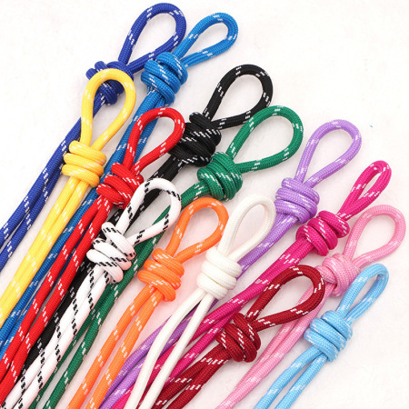Cordons en polyester uni de 5 mm pour bijoux DIY (longueur : 5 mètres)