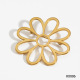 Broche dorée en acier inoxydable 316 KX006 Image3