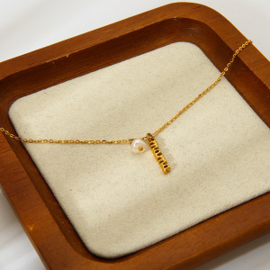 Colliers Pendentifs Décontractés Pour Femmes, En Acier Inoxydable Étanche, Couleur Or h5 Image4