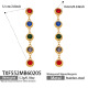 TXF552 - Boucles d'oreilles en or et zirconiums serties de diamants. Image2