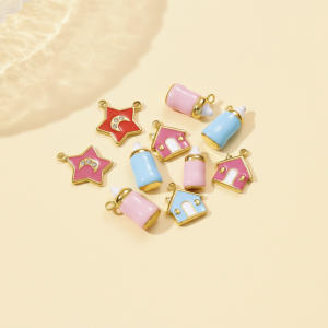 Pendentif Femme Étanche En Acier Inoxydable, Motif Maison Mignonne (1 Pièce) h5 Image3