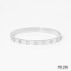 Bracelet en argent en forme de cœur serti de diamants PD1250 Image8