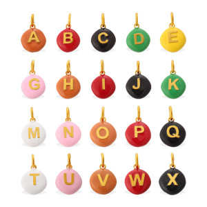 Pendentifs À Faire Soi-Même En Acier Inoxydable Étanche Couleur Or Avec Motif De Lettres h5 Image4