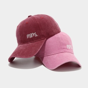 Casquette De Baseball Femme En Tissu Brodé De Lettres Simples h5 Image3