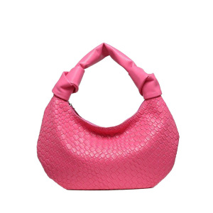 Sac Demi-Lune Pour Femme En Pu Uni, Style Parisien Chic h5