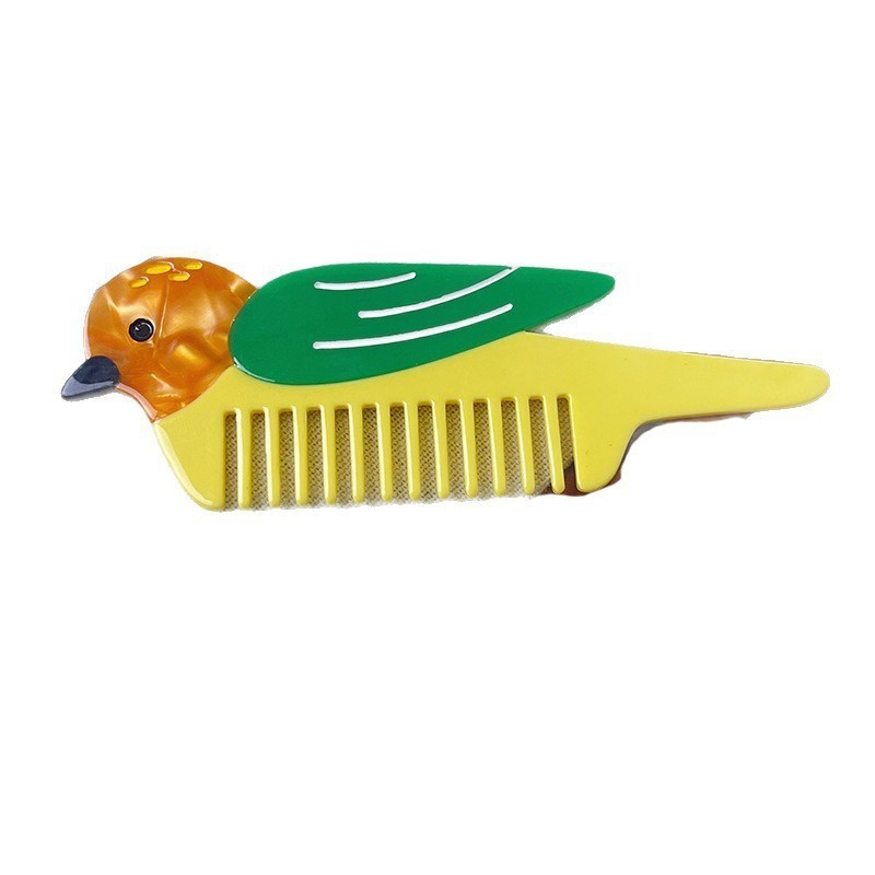 Griffes À Cheveux Pour Femmes, Motif Animal Et Fruit, Série Simple, Dessin Animé En Acétate Image5