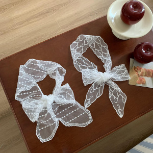 Écharpes D'Été Élégantes En Dentelle Unie Pour Femmes, Collection Romantique h5 Image3