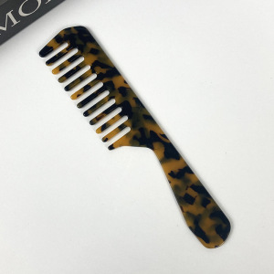 Peignes À Cheveux Portables À Dents Larges Et Imprimé Léopard En Acide Acétique h5 