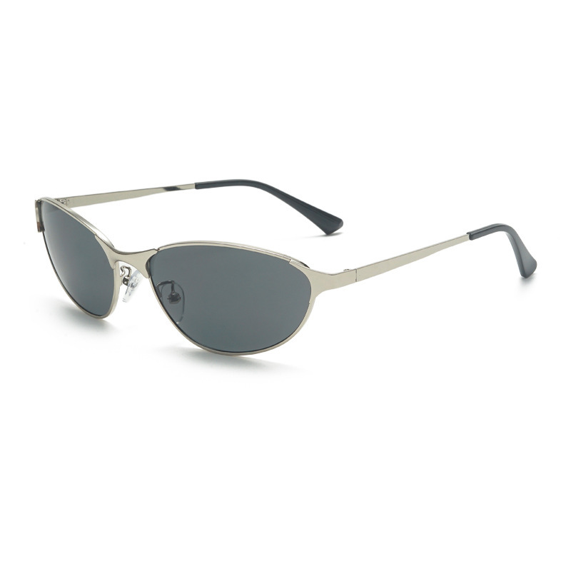 Lunettes De Soleil Femme De La Série Luxueuse, Style Rétro, Couleur Unie 