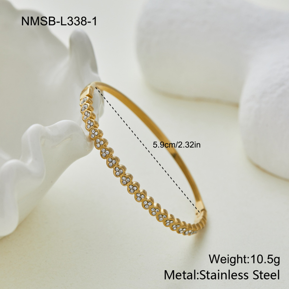 Bracelets Pour Femmes De Luxe, En Acier Inoxydable Imperméable, De Forme Irrégulière Et De Couleur Dorée