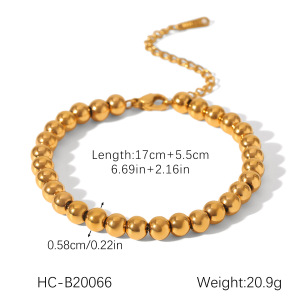 Colliers Pendentifs Pour Femmes Daily Beads En Forme De Cœur, En Acier Inoxydable Étanche, Couleur Or h5 Image2