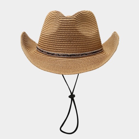 Chapeaux de paille pour femmes à motif serpentin et cristaux, parfaits pour les vacances 2