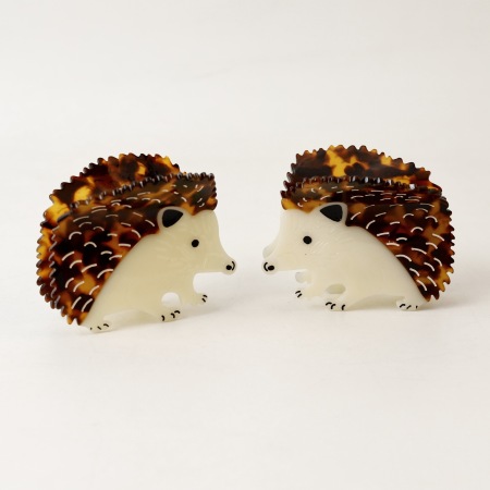 Griffes à cheveux pour femmes en acétate, motif animaux mignons, collection romantique
