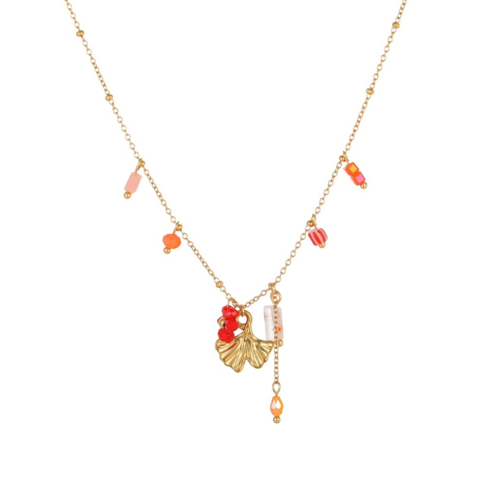 Ensembles De Bijoux Pour Femmes Simple Series Daily Flower En Acier Inoxydable Étanche Couleur Or h5Image5