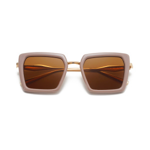 Lunettes De Soleil Femme De La Série Luxueuse, Couleur Unie Décontractée h5 Image2