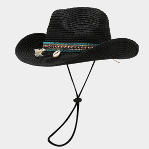 Chapeaux De Paille Unis Style Bohème Pour Femmes h5