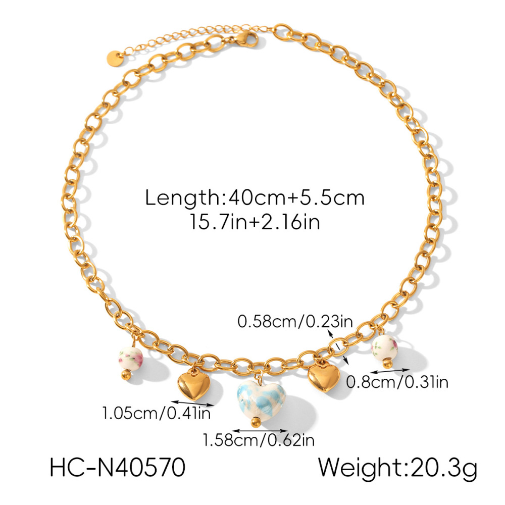 Colliers Pendentifs Pour Femmes En Acier Inoxydable Étanche, Couleur Or, Avec Nœud Papillon Et Cœur Image2