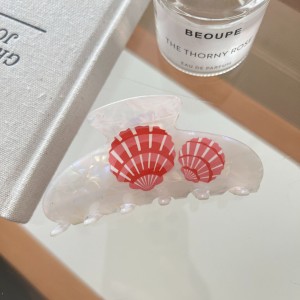 Griffes À Cheveux Pour Femmes En Acétate, Motif Tortue, Coquillage Et Étoile De Mer, Collection Classique h5