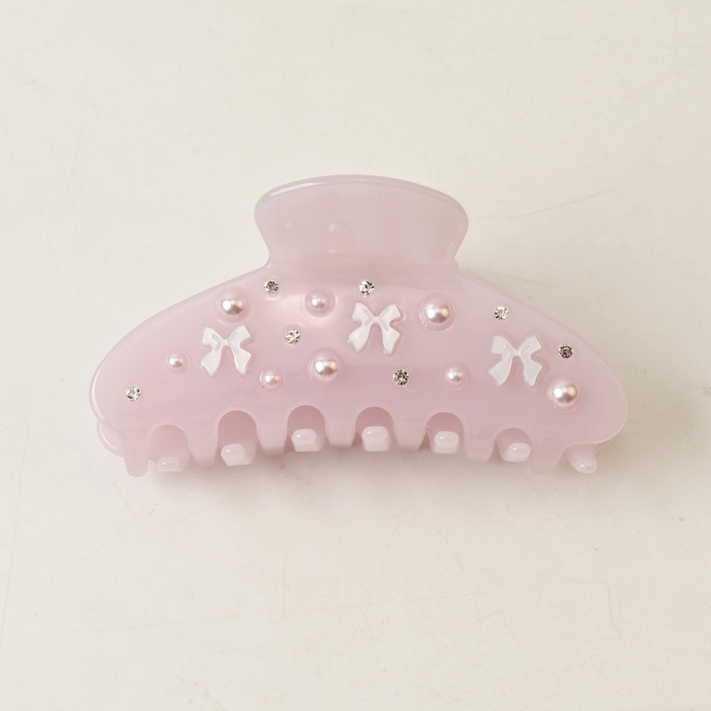 Pinces À Cheveux Pour Femmes En Acétate Avec Nœud Papillon Doux, Collection Romantique