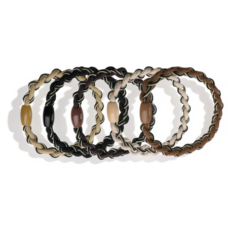 Chouchous pour femmes en tissu uni ou multicolore, collection Simple Series Classic 2