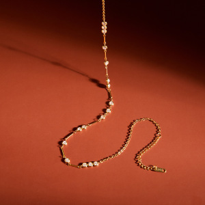 Colliers Pendentifs Pour Femmes En Acier Inoxydable En Forme De Croix, Étanches, Couleur Or Et Zircon h5 Image5