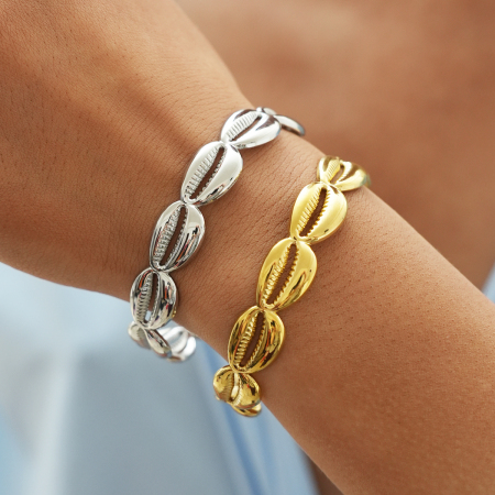 Bracelets pour femmes en acier inoxydable, couleur or, au design créatif et étanche