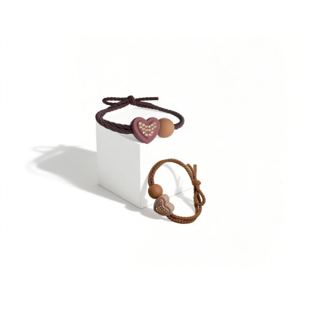 Élastiques à cheveux haute élasticité pour femmes de la gamme Luxurious Series Daily Heart 2