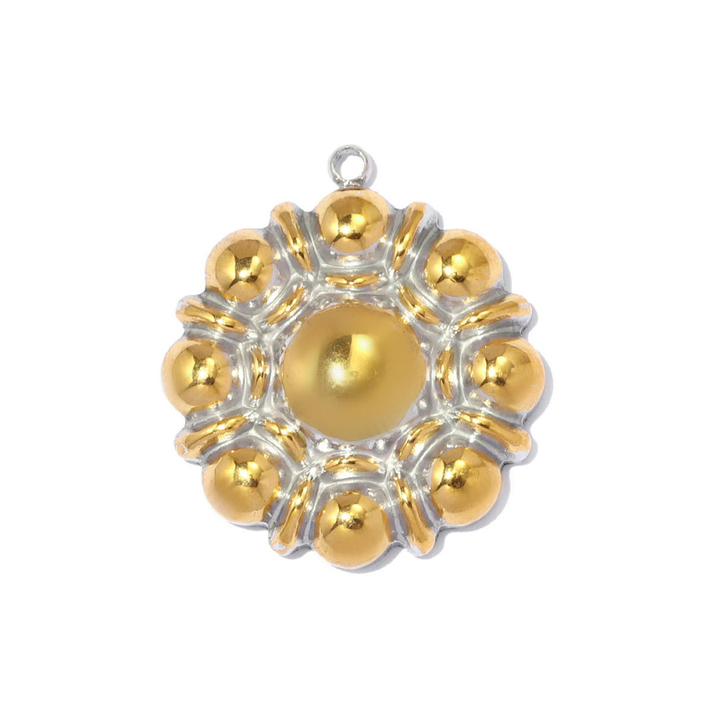 Pendentifs Pour Femmes En Forme De Cœur, Rond Et Étanche, En Acier Inoxydable, Couleur Or, De La Série Classique À Faire Soi-Même h5Image2