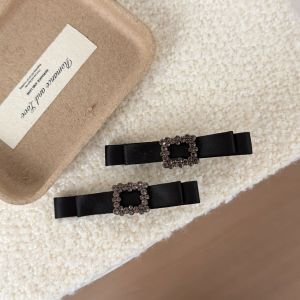 Pinces À Cheveux Élégantes En Tissu Avec Nœud Papillon, Collection Simple Series h5 