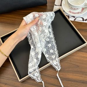 Écharpes D'Été En Dentelle Unie À Faire Soi-Même, Collection Romantique h5 Image4
