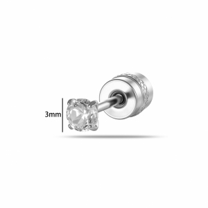 Boucles D'Oreilles Piercing Pour Femme, Luxueuses, Simples, Géométriques, En Acier Inoxydable, Étanches, Couleur Or, Avec Zircon. h5 Image2