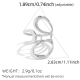 couleur argent/Taille unique/A2-250820-5