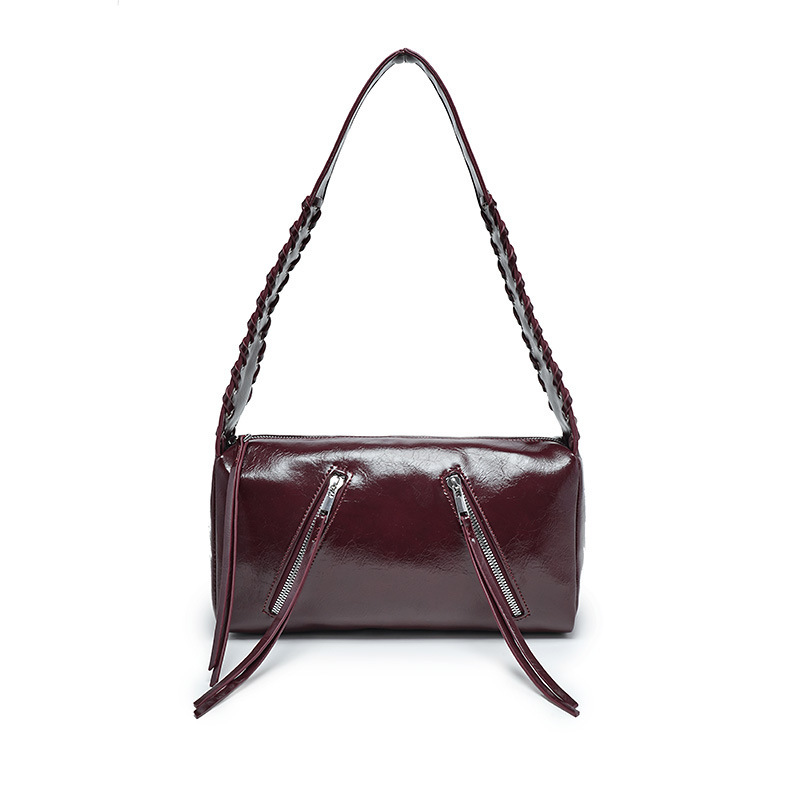 Sacs À Bandoulière Femme En Pu Tissé Uni Style Décontracté
