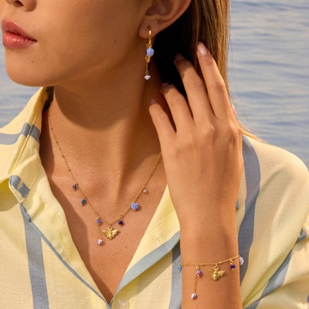 Ensembles de bijoux pour femmes Simple Series Daily Wings en acier inoxydable étanche couleur or