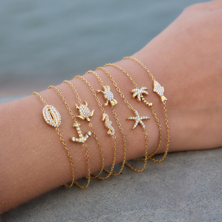 Ensembles de colliers pour femmes en acier inoxydable, style océanique, avec étoiles de mer et zircon doré, étanches.