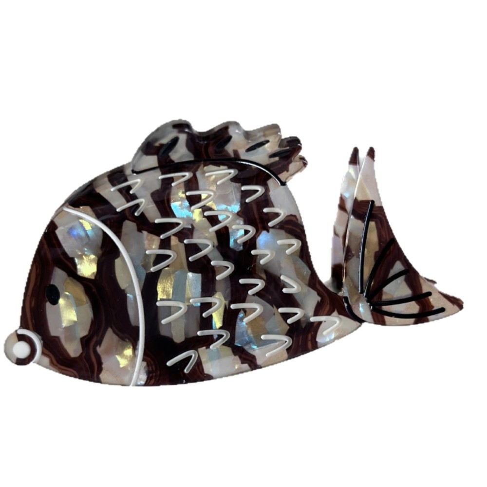Pinces À Cheveux Pour Femmes Simple Series Retro Fish En Pvc Image5