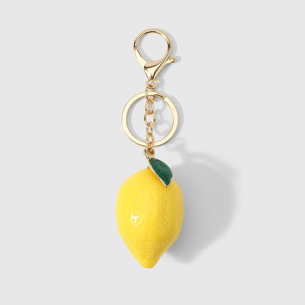 Porte-Clés En Résine Représentant De Jolis Fruits