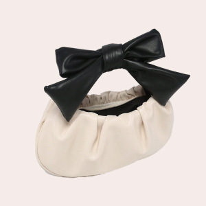 Sac À Main Femme En Pu Avec Nœud Papillon Et Oreiller h5 Image4