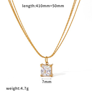 Colliers Pendentifs Pour Femmes En Acier Inoxydable Étanche En Forme De Cœur, Couleur Or h5 